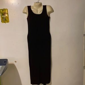 Black Maxi dress, small size, Nylon